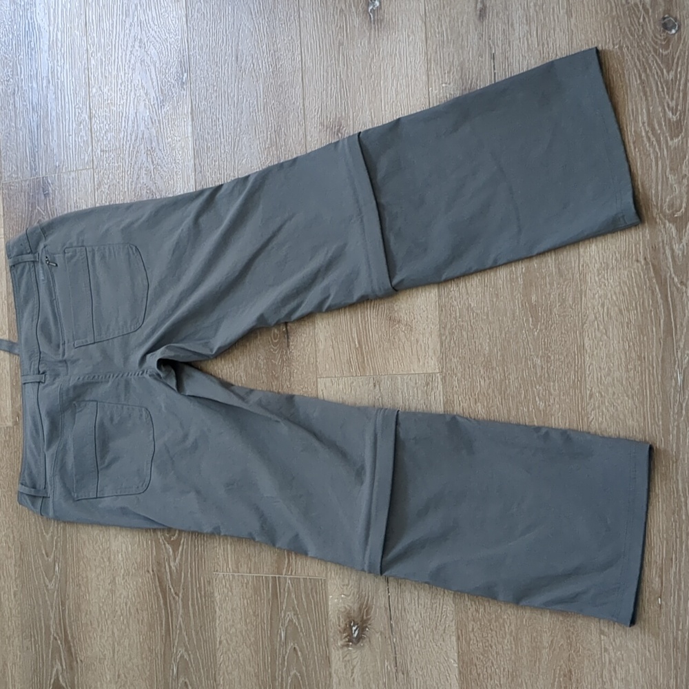 REI Women's Gray Pants Convertible Hiking Pants Water Resistant Finish 8 Petite - Picture 11 of 11